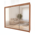 250 cm Milan Full Mirror Sliding Door Wardrobe