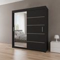 Sliding Mirror Door Wardrobe - 120cm Lyon